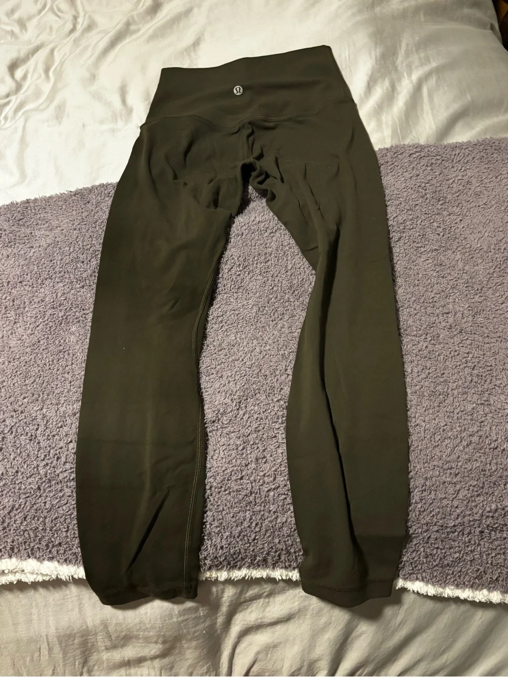 Olive 25 inch inseam leggings
